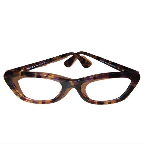 Authentic Prada VPR03Q PDN-1O1 Violet Havana 54mm Glasses Frames Italy RX-able 4 - Picture 1 of 8